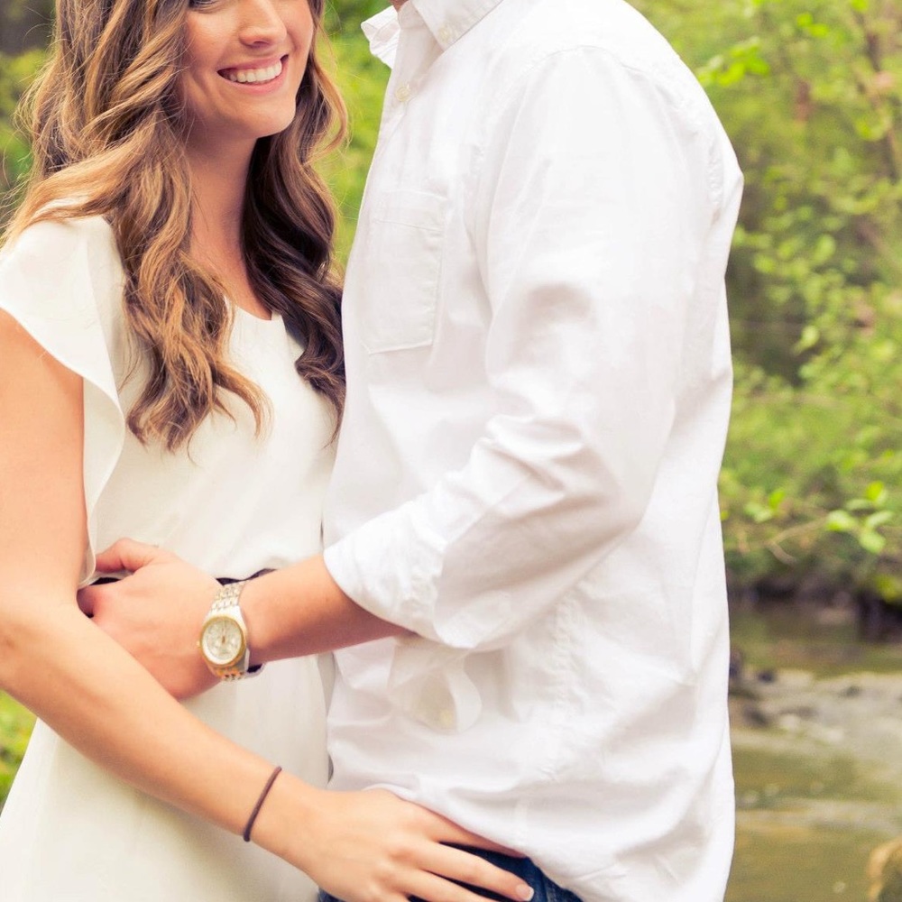 White button up large shirt
